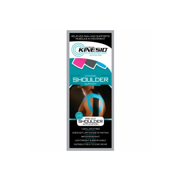 Kinesio Pre-Cut Kinesiology Tape, Shoulder, Case of 20